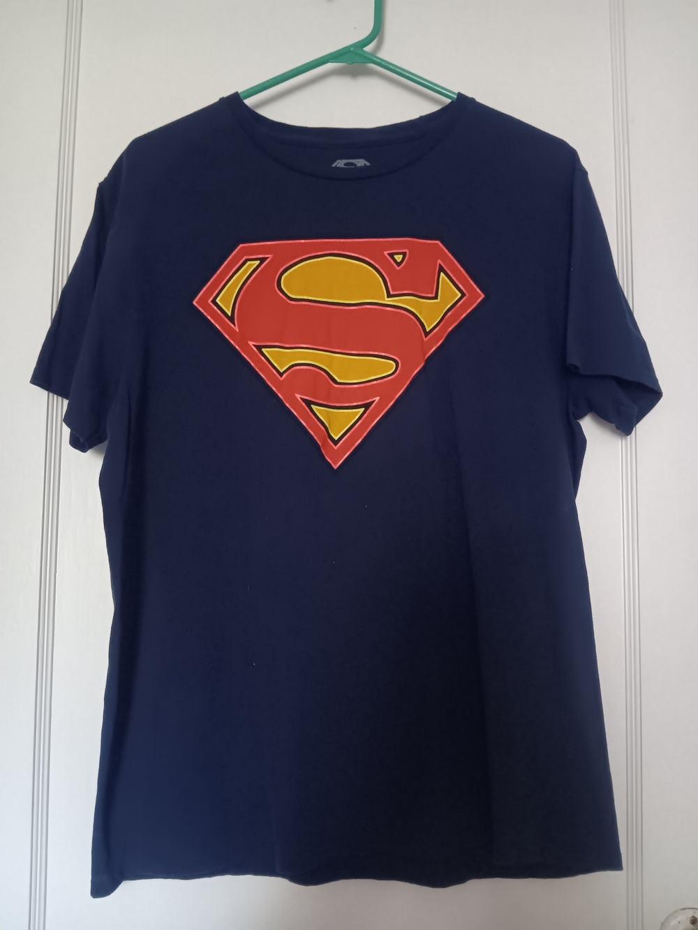 Men's Navy Superman Graphic Tee Shortsleeve Shirt L